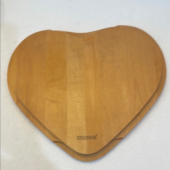 Longaberger 1999 love letters sweetheart Heart Basket liner protector lid XL - Picture 11 of 16